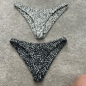 Two Dalmatian print shein bikinis size XL
